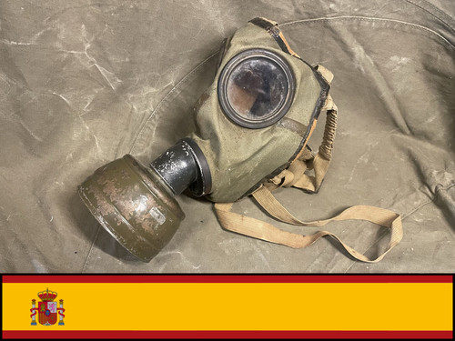 Masque gaz espagnol - espagnol, copie