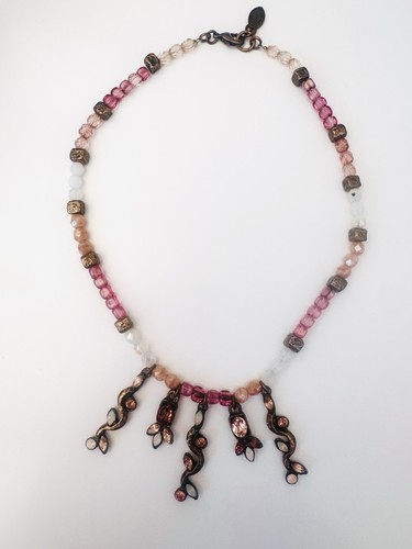 Collier perles cristaux - collier,