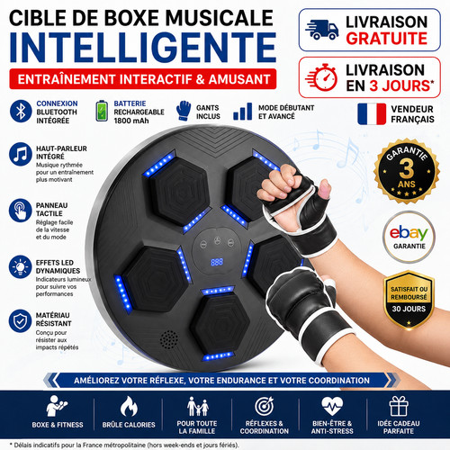 Cible boxe musicale - cible,