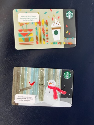 Starbucks france lot cartes - france,