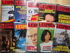Lot N°57 de 10 anciens magazines revues L'EXPRESS de 1979 1980