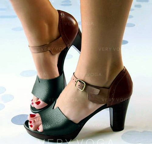 Escarpins bout ouvert avec - escarpins,