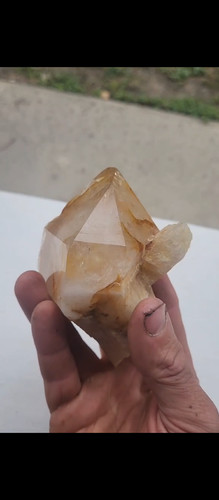 Quartz orangé alpe - quartz, savoie