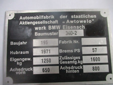 Plaque Bouclier Awtowelo BMW