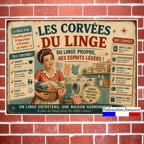 Plaque vintage humoristique - plaque,
