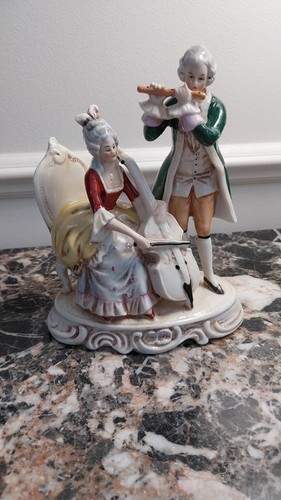 Groupe musiciens porcelaine - groupe, de
