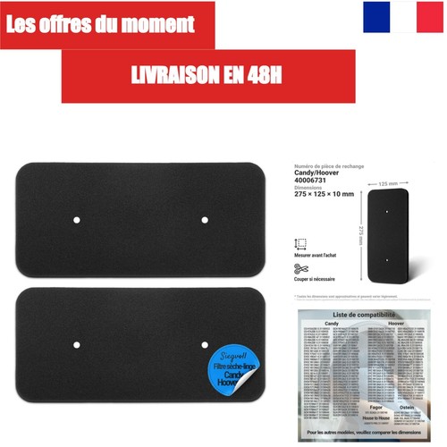 Filtres sèche linge - filtres, sèche-linge