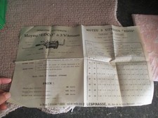 Ancien Catalogue Feuillet Moyeu EDCO 3 Vitesses pour Cycle Vélo 