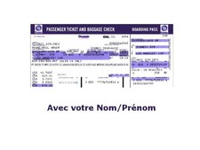 LOST Billet d'avion Oceanic