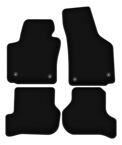 Tapis sol velours noir - sol, en