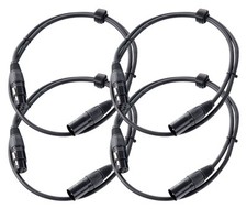 4x Cable XLR 1m Microphone