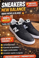 NEW BALANCE BB80 NOIR BLANC