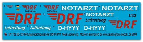 Peddinghaus decals 1722 - 1/32,