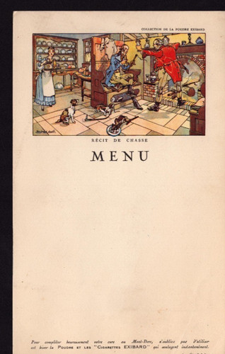 MONT-DORE (63) MENU illustré