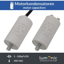 Lumonic Condensateur de démarrage Connecteur/câble 1-100µF 1-100uF 450VAC Conden