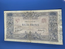 Billet 1000 Francs Bleu Et Rose 7-7-1973