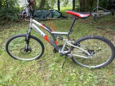 Vélo VTT - 24 pouces - suspensions AV et AR - Frein AV à disque - pneus neufs