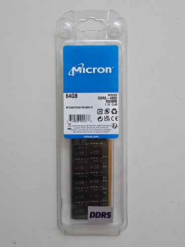 Micron 64gb ddr5 4800 - 64gb, ddr5-4800