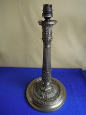 ANCIENNE LAMPE Colonne  Bronze Massif circa 1930
