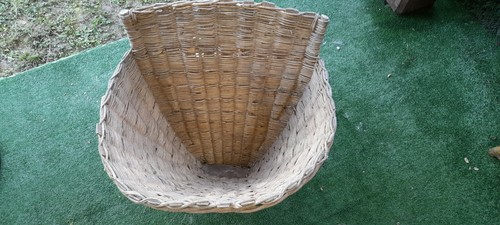 Ancienne hotte osier - , de
