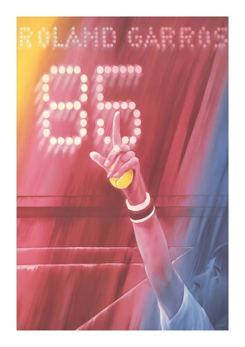 Affiche poster tennis roland - tennis,