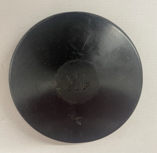 Black rubber discus practice - black,