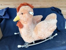 Jouet Ancien Moumoute/jouet ancien à bascule/coq vintage/old Rooster toy