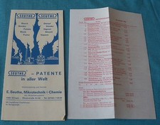 Vintage 1969 Seuthe Notice 6 Feuilles Tarifs Ho Réseau Train Electrique