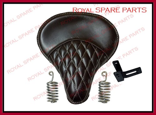 Selle cuir marron foncé - cuir,