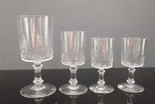 lot de 4 verres en cristal de