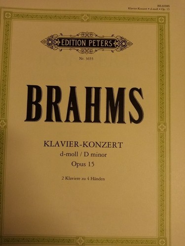 Brahms piano concert 15 - -,