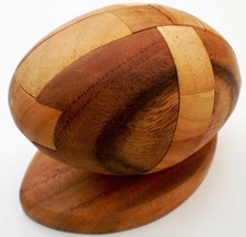 Casse-tête en bois ballon de rugby