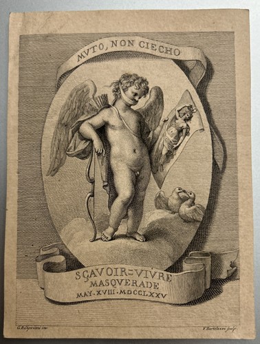 Bartolozzi billet pour - bartolozzi, une