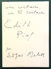 MELIK Edgar. Une certaine, une