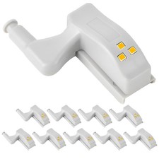 Lot De 10 LumièRes CharnièRe Led Pour CharnièRe Porte Placard, éClairage SpéC...