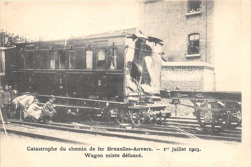 Cpa belgique catastrophe - belgique,