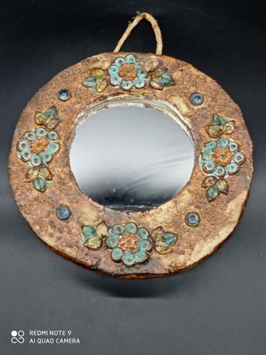 Miroir céramique vintage - céramique,