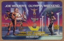 20U Carte Téléphonique Utilisée De Joe Weider's Olympia Weekend 1994
