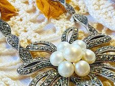 Collier style Art Déco argent