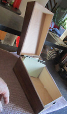 Ancienne Boite Bois Classement Archive Ancienne Carte Postale Photo Vieux Papier