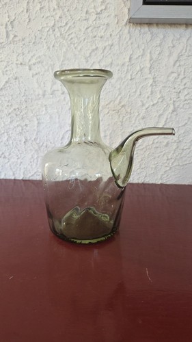 Huilier ancien verre - , soufflé