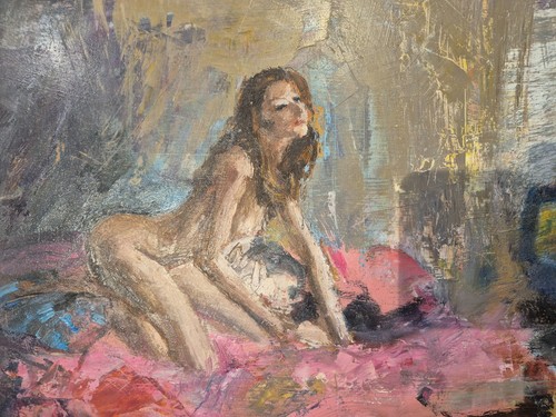 Tableau huile sur panneau nu - huile,
