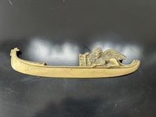 OUVRE LETTRE BRONZE LION DE SAINT MARC ET GONDOLE 