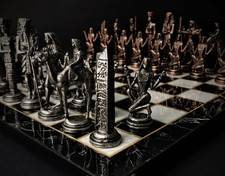 Jeu d'échecs égyptien fait