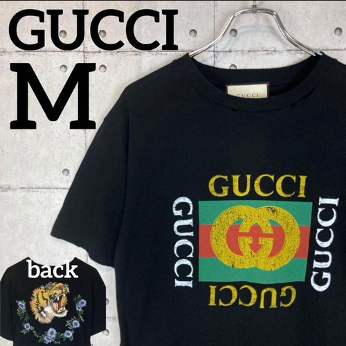 Shirt noir vieilli gucci - t-shirt,