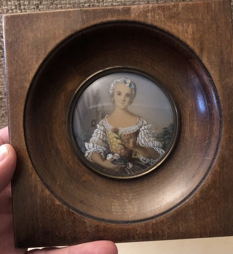 Ancien tableau miniature - tableau,