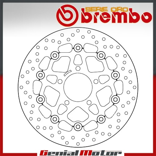 Disque frein flottant brembo - frein,