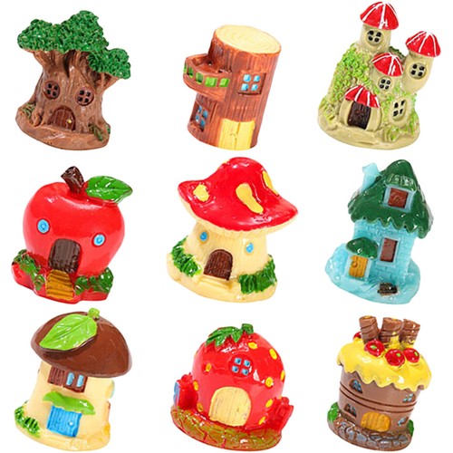 9pcs miniature maison fame - maison,