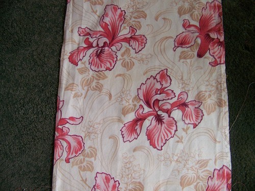 Ancien coupon tissu motif - coupon,