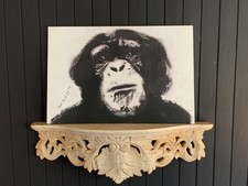 art brut art singulier outsider art chimpanzé Poppy Black 27 peinture 55.5x37